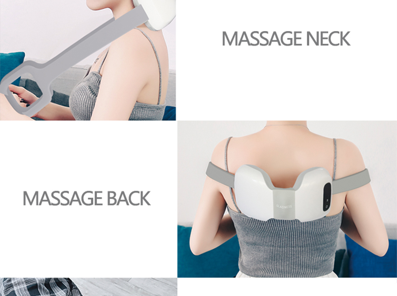 Artificial hand neck massager