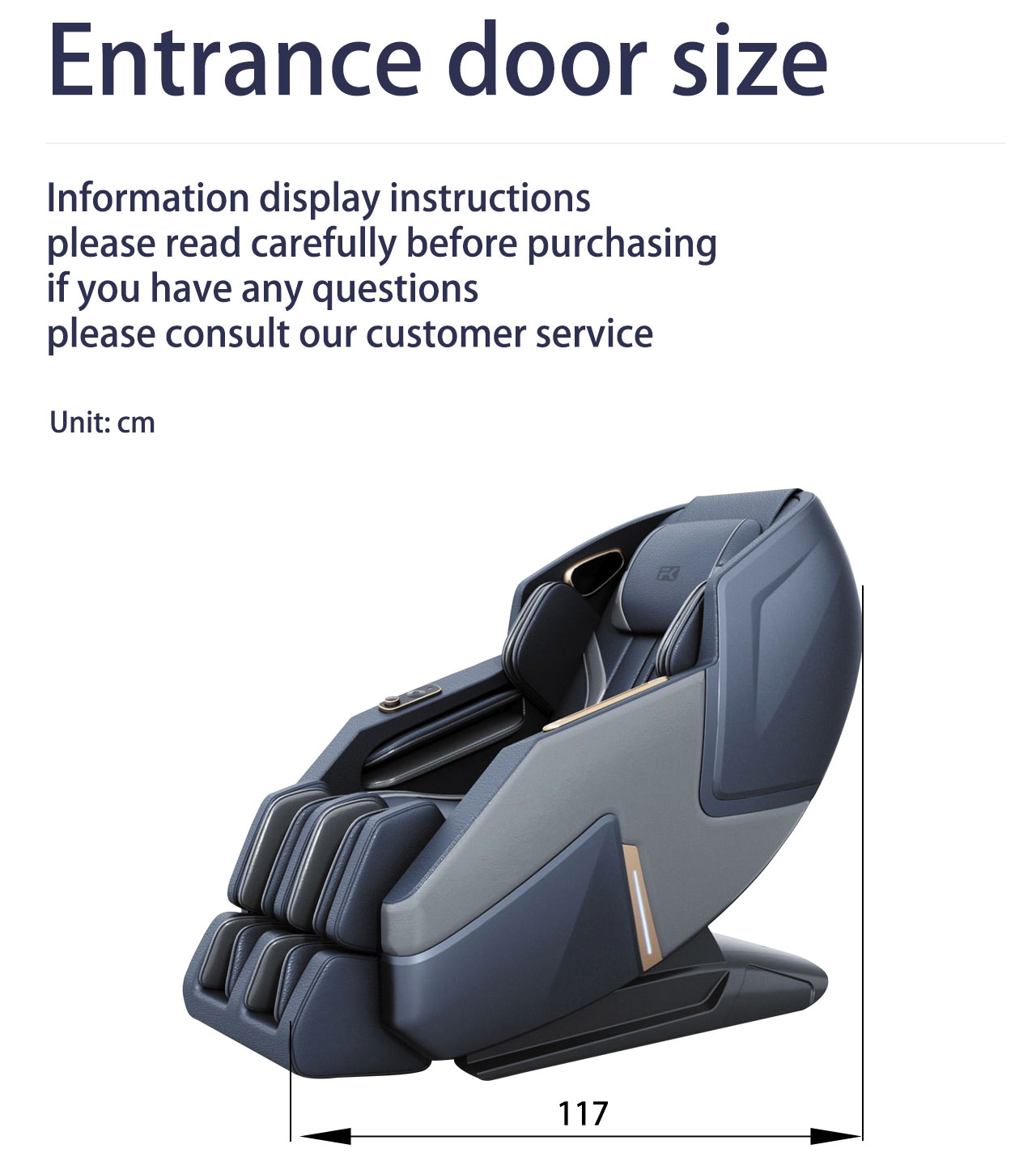 Chinese 4D Super Long Massage Track massage chair